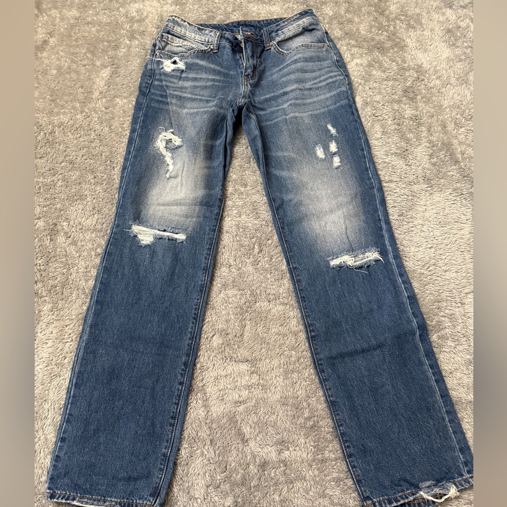 Blue Distressed Jeans